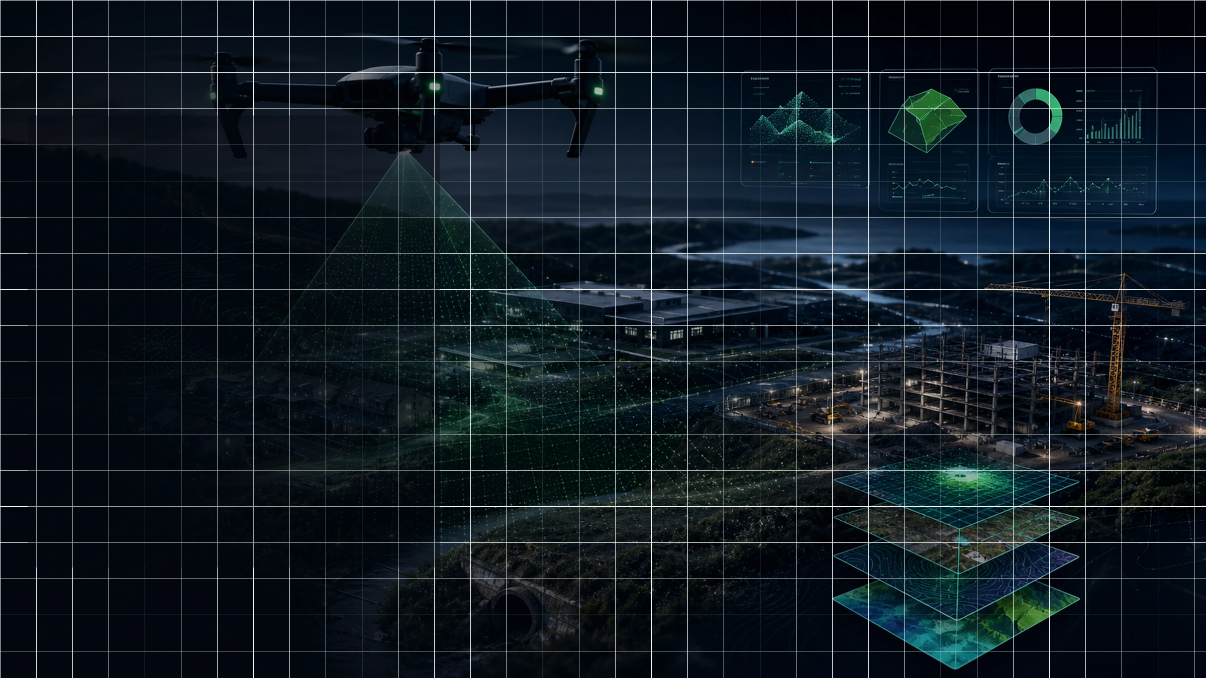 Drone-enabled visual documentation and mapping over a New England bridge and landscape